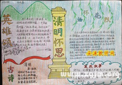雷锋的手抄报简单漂亮步骤清明节
